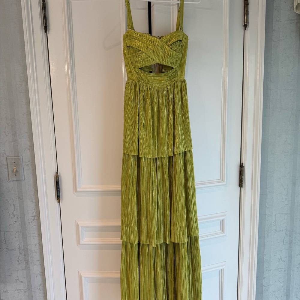 Sabina Musayev Strapless Lime Dress - Picture 3 of 5